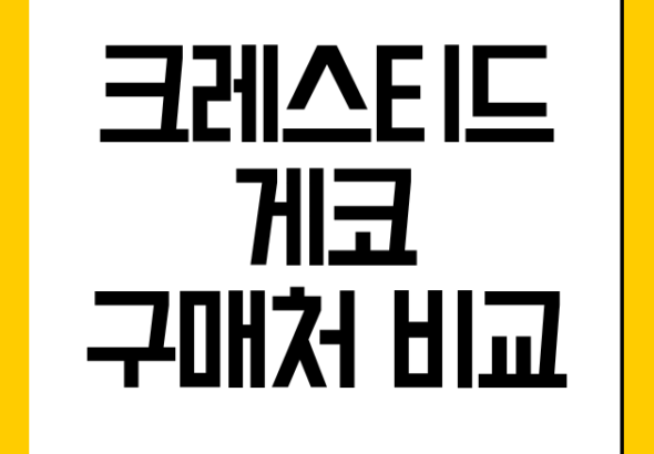 크레스티드 게코 구매처 비교